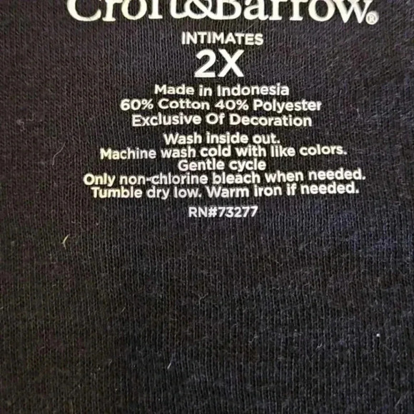 Croft and Barrow Black Lace Sweater Plus Sz 2X - Picture 4 of 6